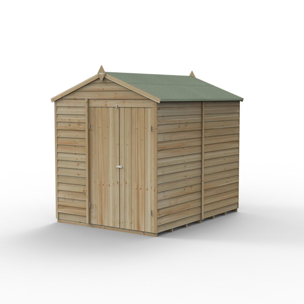 4LIFE Apex Shed 6×8 – Double Door – No Window (Installation) 5013053199817 2